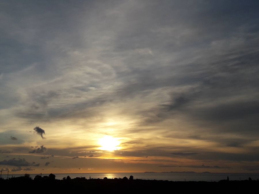 Beautiful sunset that can be seen from the estate 'Dionysia Kelaria'